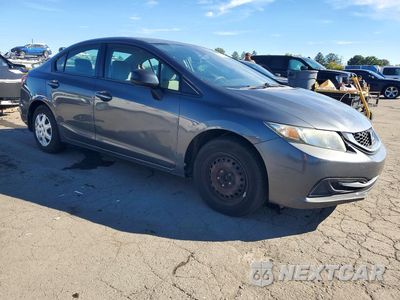 Czwarte zdjęcie samochodu z boku: 2013 HONDA CIVIC LX VIN:2HGFB2F50DH301101 - miniatura