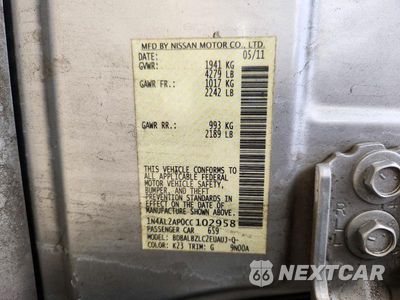 Zdjęcie 13 z 13 samochodu: 2012 NISSAN ALTIMA 2.5 VIN:1N4AL2AP0CC102958 - miniatura