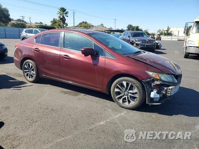 Czwarte zdjęcie samochodu z boku: 2014 HONDA CIVIC EX VIN:19XFB2F82EE233583 - miniatura