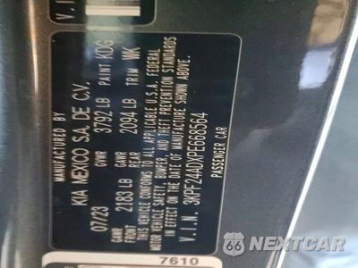 Zdjęcie 12 z 12 samochodu: 2023 KIA FORTE LXS VIN:3KPF24ADXPE668564 - miniatura