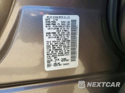Zdjęcie 13 z 13 samochodu: 2009 NISSAN MURANO S VIN:JN8AZ18U09W010372 - miniatura
