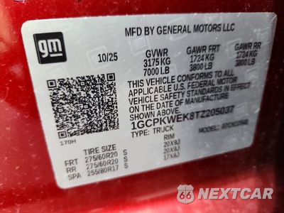 Zdjęcie 12 z 12 samochodu: 2026 CHEVROLET SILVERADO K1500 RST SELECT VIN:1GCPKWEK8TZ205037 - miniatura