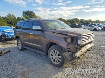 Czwarte zdjęcie samochodu z boku: 2018 TOYOTA SEQUOIA PLATINUM VIN:5TDDW5G15JS156156 - miniatura