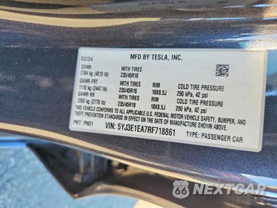 Zdjęcie 13 z 13 samochodu: 2024 TESLA MODEL 3 VIN:5YJ3E1EA7RF718861 - miniatura