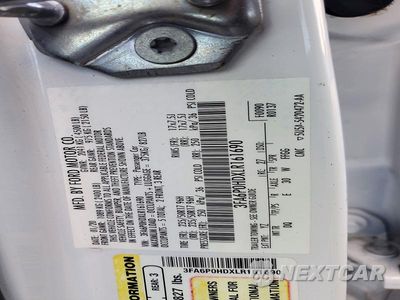 Zdjęcie 12 z 12 samochodu: 2020 FORD FUSION SE VIN:3FA6P0HDXLR161690 - miniatura
