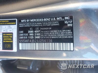 Zdjęcie 12 z 12 samochodu: 2018 MERCEDES-BENZ C 300 VIN:55SWF4JB2JU254116 - miniatura
