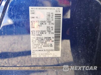 Zdjęcie 13 z 13 samochodu: 2017 NISSAN PATHFINDER SV VIN:5N1DR2MMXHC626600 - miniatura