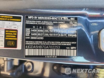 Zdjęcie 13 z 13 samochodu: 2016 MERCEDES-BENZ GLE 350 4MATIC VIN:4JGDA5HB7GA702253 - miniatura