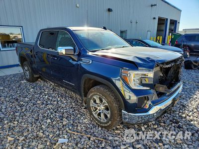 Czwarte zdjęcie samochodu z boku: 2019 GMC SIERRA K1500 SLE VIN:3GTU9BEDXKG273119 - miniatura