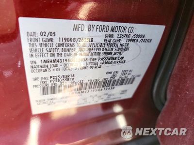 Zdjęcie 12 z 12 samochodu: 2005 MERCURY MONTEGO PREMIER VIN:1MEHM43195G612438 - miniatura