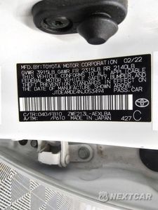 Zdjęcie 12 z 12 samochodu: 2022 TOYOTA COROLLA LE VIN:JTDEAMDE4NJ053494 - miniatura