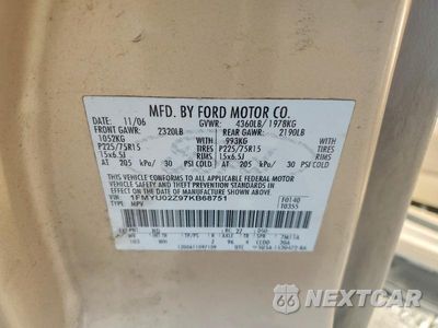 Zdjęcie 13 z 13 samochodu: 2007 FORD ESCAPE XLS VIN:1FMYU02Z97KB68751 - miniatura