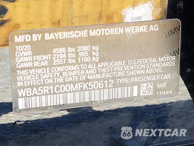 Zdjęcie 12 z 12 samochodu: 2021 BMW 330I VIN:WBA5R1C00MFK50612 - miniatura