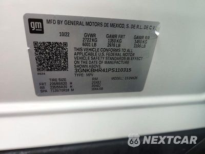 Zdjęcie 13 z 13 samochodu: 2023 CHEVROLET BLAZER 2LT VIN:3GNKBHR41PS110315 - miniatura