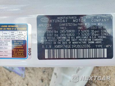 Zdjęcie 14 z 14 samochodu: 2024 HYUNDAI PALISADE CALLIGRAPHY VIN:KM8R74GE1RU802036 - miniatura