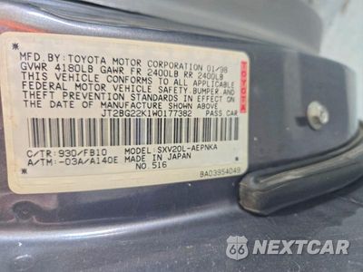 Zdjęcie 12 z 12 samochodu: 1998 TOYOTA CAMRY LE VIN:JT2BG22K1W0177382 - miniatura