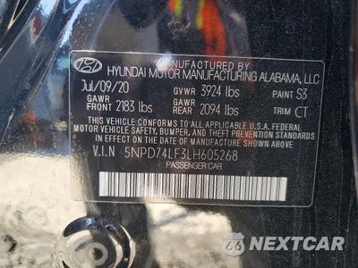 Zdjęcie 12 z 12 samochodu: 2020 HYUNDAI ELANTRA SE VIN:5NPD74LF3LH605268 - miniatura
