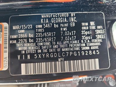 Zdjęcie 13 z 13 samochodu: 2023 KIA SORENTO LX VIN:5XYRGDLC7PG192845 - miniatura