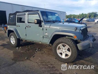 Czwarte zdjęcie samochodu z boku: 2014 JEEP WRANGLER UNLIMITED SPORT VIN:1C4BJWDG8EL218676 - miniatura