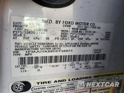Zdjęcie 13 z 13 samochodu: 2013 FORD EXPEDITION LIMITED VIN:1FMJU1K58DEF26873 - miniatura