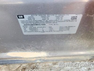Zdjęcie 13 z 13 samochodu: 2011 CHEVROLET EQUINOX LT VIN:2CNALDEC6B6427999 - miniatura