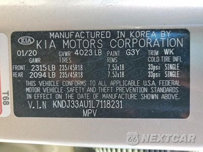 Zdjęcie 12 z 12 samochodu: 2020 KIA SOUL EX VIN:KNDJ33AU1L7118231 - miniatura