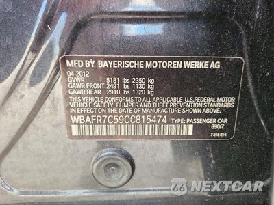 Zdjęcie 12 z 12 samochodu: 2012 BMW 535 I VIN:WBAFR7C59CC815474 - miniatura
