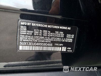 Zdjęcie 13 z 13 samochodu: 2024 BMW X5 SDRIVE 40I VIN:5UX13EU04R9S80466 - miniatura