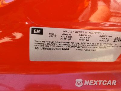 Zdjęcie 13 z 13 samochodu: 2012 CHEVROLET SONIC LTZ VIN:1G1JE6SB6C4221860 - miniatura