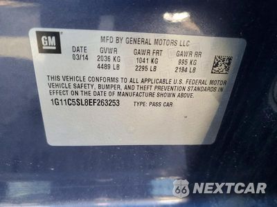 Zdjęcie 12 z 12 samochodu: 2014 CHEVROLET MALIBU 1LT VIN:1G11C5SL8EF263253 - miniatura