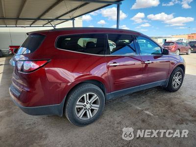 Trzecie zdjęcie samochodu z tyłu: 2015 CHEVROLET TRAVERSE LT VIN:1GNKVHKD0FJ241110 - miniatura