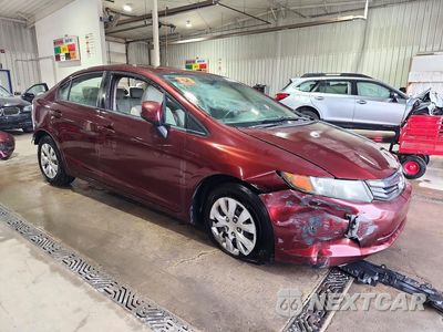 Czwarte zdjęcie samochodu z boku: 2012 HONDA CIVIC LX VIN:19XFB2F50CE321468 - miniatura