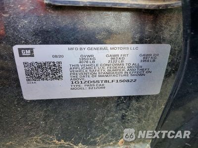 Zdjęcie 12 z 12 samochodu: 2020 CHEVROLET MALIBU LT VIN:1G1ZD5ST8LF150822 - miniatura