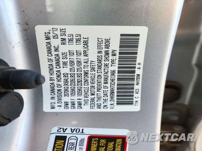 Zdjęcie 13 z 13 samochodu: 2012 HONDA CR-V EXL VIN:2HKRM4H73CH613466 - miniatura