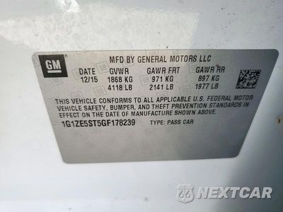 Zdjęcie 12 z 12 samochodu: 2016 CHEVROLET MALIBU LT VIN:1G1ZE5ST5GF178239 - miniatura