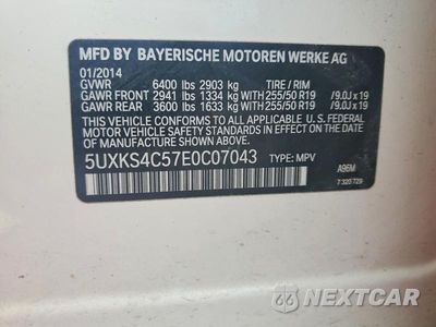 Zdjęcie 13 z 13 samochodu: 2014 BMW X5 XDRIVE35D VIN:5UXKS4C57E0C07043 - miniatura