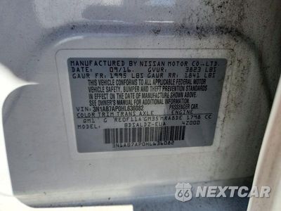 Zdjęcie 12 z 12 samochodu: 2017 NISSAN SENTRA SV VIN:3N1AB7AP0HL636082 - miniatura