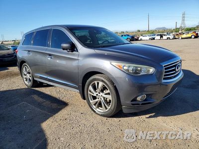 Czwarte zdjęcie samochodu z boku: 2013 INFINITI JX35 BASE VIN:5N1AL0MM3DC318400 - miniatura