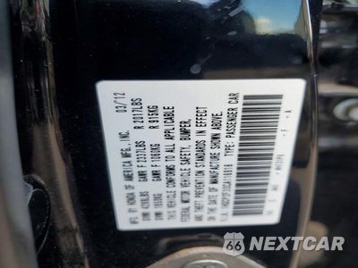 Zdjęcie 12 z 12 samochodu: 2012 HONDA ACCORD LX VIN:1HGCP2F30CA116918 - miniatura
