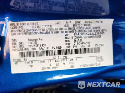 Zdjęcie 13 z 13 samochodu: 2018 FORD FOCUS SE VIN:1FADP3K23JL238380 - miniatura