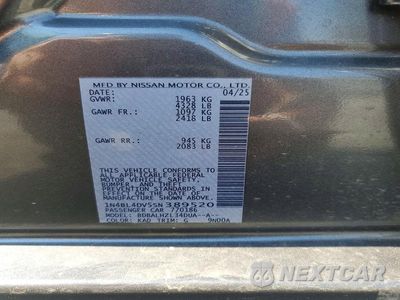 Zdjęcie 12 z 12 samochodu: 2025 NISSAN ALTIMA SV VIN:1N4BL4DV5SN389520 - miniatura