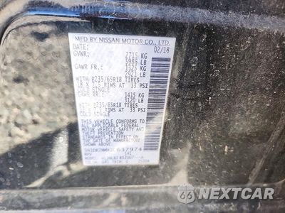 Zdjęcie 13 z 13 samochodu: 2018 NISSAN PATHFINDER S VIN:5N1DR2MMXJC637974 - miniatura