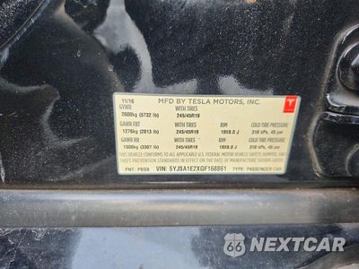 Zdjęcie 12 z 12 samochodu: 2016 TESLA MODEL S VIN:5YJSA1E2XGF168861 - miniatura