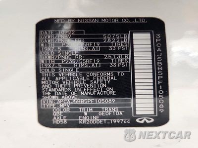 Zdjęcie 13 z 13 samochodu: 2023 INFINITI QX50 LUXE VIN:3PCAJ5BB5PF105089 - miniatura