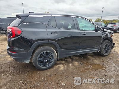 Trzecie zdjęcie samochodu z tyłu: 2022 GMC TERRAIN SLE VIN:3GKALTEVXNL253049 - miniatura