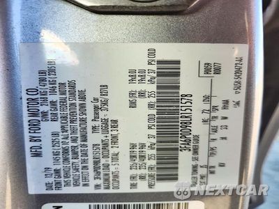 Zdjęcie 12 z 12 samochodu: 2020 FORD FUSION TITANIUM VIN:3FA6P0D98LR151578 - miniatura