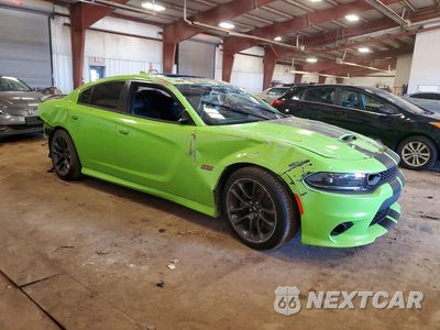 Czwarte zdjęcie samochodu z boku: 2023 DODGE CHARGER SCAT PACK VIN:2C3CDXGJ2PH627219 - miniatura