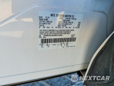 Zdjęcie 13 z 13 samochodu: 2022 FORD EDGE SEL VIN:2FMPK4J92NBA16490 - miniatura