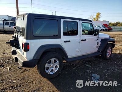 Trzecie zdjęcie samochodu z tyłu: 2020 JEEP WRANGLER UNLIMITED SPORT VIN:1C4HJXDG1LW122383 - miniatura