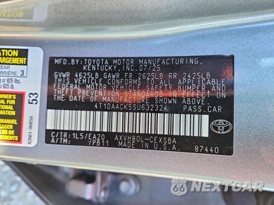 Zdjęcie 12 z 12 samochodu: 2025 TOYOTA CAMRY SE VIN:4T1DAACK5SU632324 - miniatura